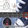 4 Pcs Casual Canvas Denim Blue Dog Shoes, 5# Blue