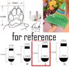 4 Pcs Cute Brown Leopard Print Knitted Socks with anti-slip