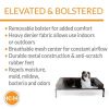 Elevated Pet Cot with Removable Bolster-Chocolate/Black Mesh Large 30 X 42 X 7 Inches